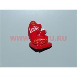 Магнит "Сердечки с розой love" - фото 101717