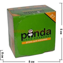 Уголь для кальяна Panda 27 кубиков кокосовый - фото 102604