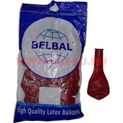 Шар воздушный 14 дюймов 25 шт «Горошек черный» пастель Belbal шелкография - фото 102670
