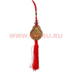 Подвеска Фэншуй деревянная Хотей 10 шт/упаковка - фото 104118