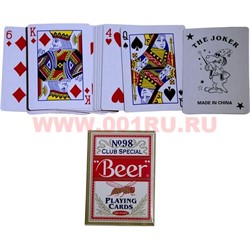 Карты игральные №98 Club Special «Beer» 12 шт/уп 144 шт/кор (100% пластик) - фото 106584