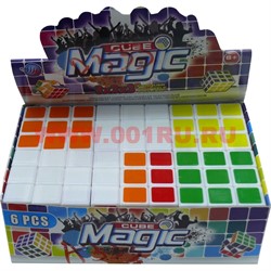Кубик Головоломка 5,8 см с белым фоном Magic Cube - фото 110753