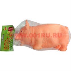 Игрушка "свинья" малая со звуком резиновая, 180 шт/кор - фото 112226
