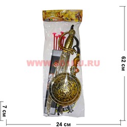 Набор "Пираты" лук и стрелы, щит, меч - фото 112573