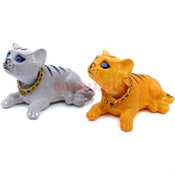 Кошка с качающейся головой в авто 12 шт/упаковка - фото 115598