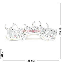 7 слонов на мосту из фарфора (NS-952) длина 35 см - фото 116100