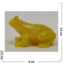 Лягушка 6 см из янтаря - фото 119696