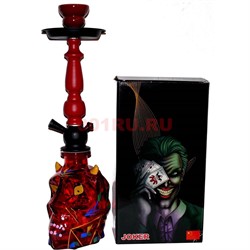 Кальян на 1 трубку Joker «череп» 47 см (цвета микс) - фото 128055
