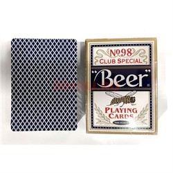 Карты игральные №98 Club Special «Beer» 12 шт/уп 144 шт/кор (100% пластик) - фото 128549