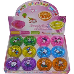 Лизун мялка «Fruit Crystal Mud» 12 шт/уп - фото 128684