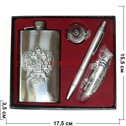 Набор малый «Фляга 6 oz, нож, ручка» - фото 132000