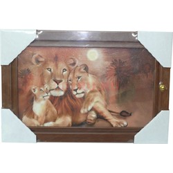 Ключница деревянная 24x36 см (рисунки в ассортименте) - фото 132561
