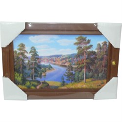 Ключница деревянная 24x36 см (рисунки в ассортименте) - фото 132562
