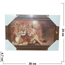 Ключница деревянная 24x36 см (рисунки в ассортименте) - фото 132563