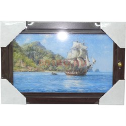 Ключница деревянная 24x36 см (рисунки в ассортименте) - фото 132564