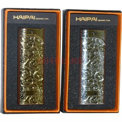 Зажигалка газовая Haipai «откидная узкая турбо с узорами» - фото 142385