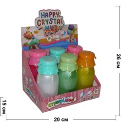 Слайм «бутылка молока» 6 шт/уп Happy Crystal Mud - фото 148344