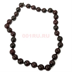 Бусы из граната 12 мм 45 см - фото 149587