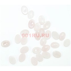 Кабошоны 8x10 мм овал из розового кварца - фото 150871