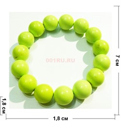 Браслет из иранской бирюзы 18 мм - фото 152124