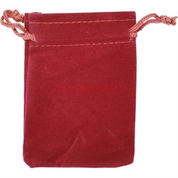 Чехол подарочный замша 9x12 см бордовый 50 шт/уп - фото 153519