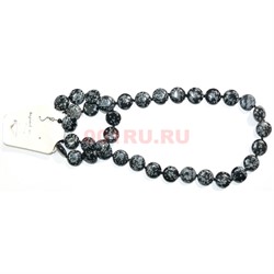 Колье 3-в-1 из обсидиана 45 см - фото 158038