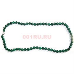 Бусы 8 мм из малахита 46 см - фото 158494