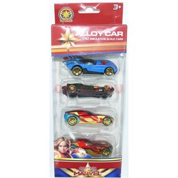 Набор машинок Alloy Car 4 шт/уп - фото 159748