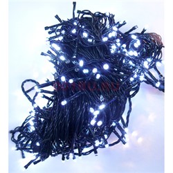 Гирлянда новогодняя LED холодный белый 15 м - фото 160775