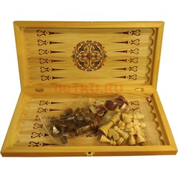 Игра настольная 3-в-1 (шахматы, шашки, нарды) 40 см - фото 161896