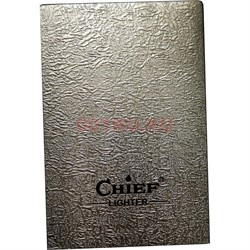 Зажигалка бензиновая Chief цвет бензин чистая для гравировки - фото 162135