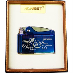 Зажигалка бензиновая Honest (рисунки и цвета микс) - фото 162467