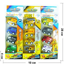 Игрушечный набор машинок mini car 4 шт/уп - фото 162587