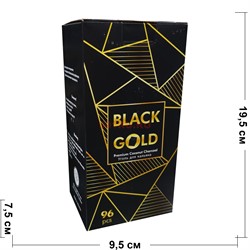 Уголь для кальяна кокосовый Black Gold 22 мм 96 кубиков 1 кг - фото 163190