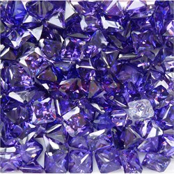 Кабошоны 10x10 квадратные из фиолетового стекла - фото 166504