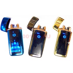 Зажигалка USB разрядная цвета в ассортименте - фото 168499