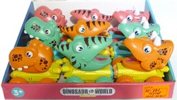 Машинка динозавр 9 шт/уп Dinosaur World - фото 168748