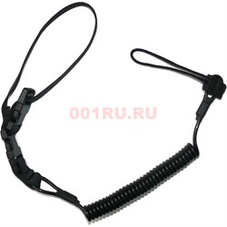 Спираль пружина большая черного цвета 130 см 10 шт/уп - фото 169963