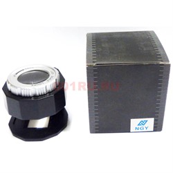 Лупа просмотровая металлическая 30x/27mm с подсветкой + UV со шкалой (TH-9006A) - фото 171377