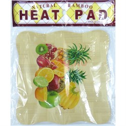 Подставка под горячее Heat Pad из бамбука 240 шт/кор - фото 172420