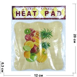 Подставка под горячее Heat Pad из бамбука 240 шт/кор - фото 172421