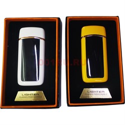 Зажигалка USB разрядная сенсорная цвета в ассортименте - фото 172651