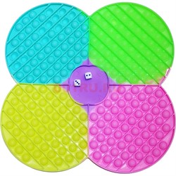 Игра попит пупырка Четырехлистник с костями 34x34 см - фото 172985