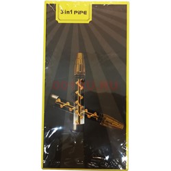 Трубка стеклянная 3in1 Pipe в подарочной коробочке - фото 173289