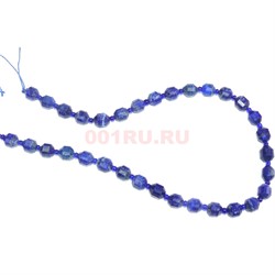Нитка бусин 10 мм из граненого Содалита 48 см - фото 180778