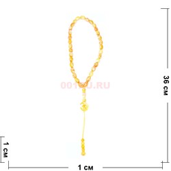 Четки (CK-4090) мусульманские из пластмассы оранжевые 36 см - фото 183833