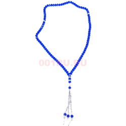Четки мусульманские (CK-195A) из стекла синие 33 см - фото 183930