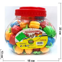 Точилка (GK-1039) пластмассовая Овощи 72 шт/уп - фото 185855