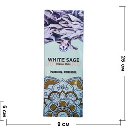 Благовония White Sage индийские OMTiRTH India 6-гранники - фото 186532