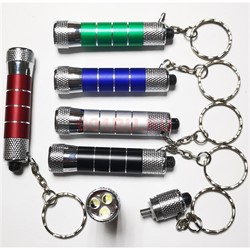 Брелок-фонарик на 3 светодиода LED Key Chain 24 шт/упаковка - фото 186717